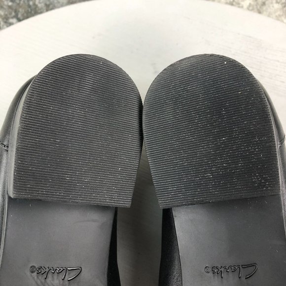 Clarks Collection Women's Size 8M Juliet Coast Black Leopard Brown Penny Loafers - Picture 10 of 13